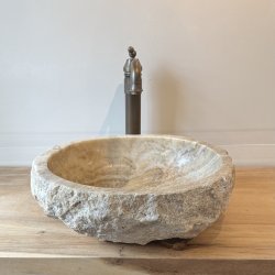 HNDVASK NATURSTEN ONYX - HVID/BACHE