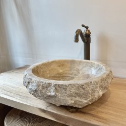 HNDVASK NATURSTEN ONYX - HVID/BACHE