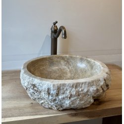 HNDVASK NATURSTEN ONYX - HVID/BACHE