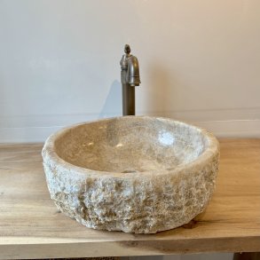 Hndvask natursten Onyx - BACHE/HVID NUANCER