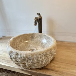 Hndvask natursten Onyx - BACHE/HVID NUANCER