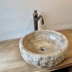 Hndvask natursten Onyx - BACHE/HVID NUANCER