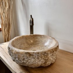 H�NDVASK NATURSTEN ONYX - BACHE/HVID NUANCER