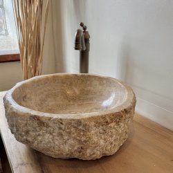 H�NDVASK NATURSTEN ONYX - BACHE/HVID NUANCER