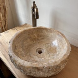 H�NDVASK NATURSTEN ONYX - BACHE/HVID NUANCER