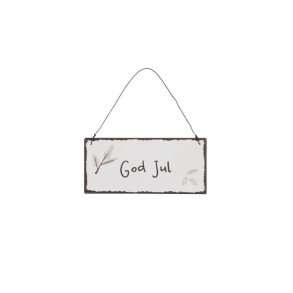 Metalskilt God Jul - Ib Laursen