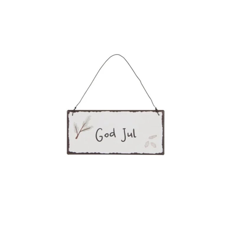 Metalskilt God Jul - Ib Laursen