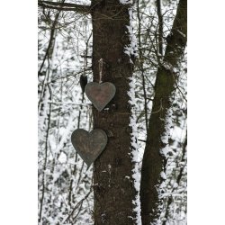 Hjerte til ophng med jutesnor - Ib Laursen