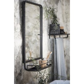 Vgspejl metal m/hylde