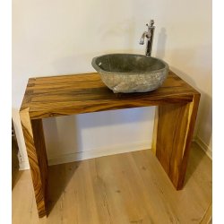 Bordst i Suartr 100 cm med hollandsk samling m hylde - Pris: 3.000 kr.