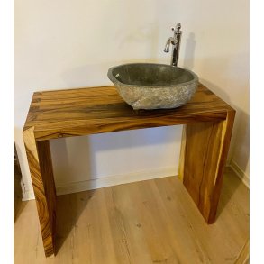 Bordst i Suartr 100 cm med hollandsk samling m hylde - Pris: 3.000 kr.