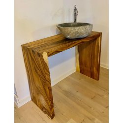 Bordst i Suartr 60 cm med hollandsk samling m hylde - Pris 2.500 kr.