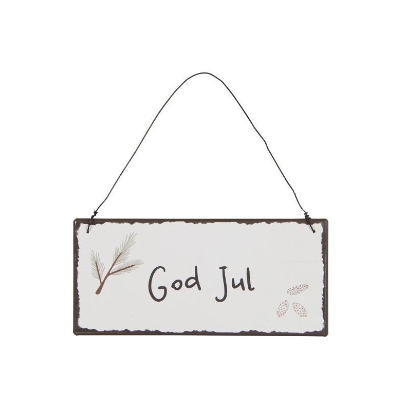 Metalskilt God Jul - Ib Laursen