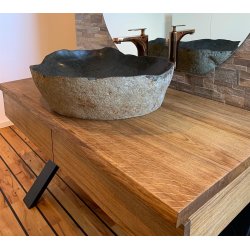 OPSTNING AF NATURSTENS HNDVASKE - Flodstens