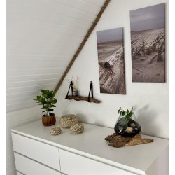 Natursterns hndvask fra en flodsten + Plankebord i Suartr