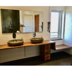 OPSTNING AF 2 NATURSTENS HNDVASKE + S-Hylde i Suartr