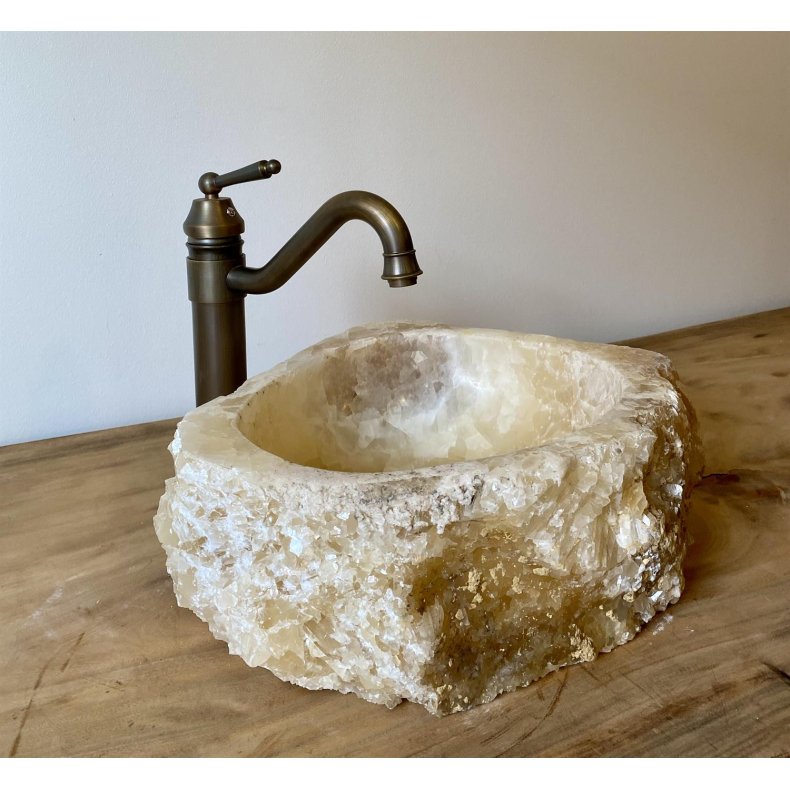 HNDVASK NATURSTEN ONYX - BACHE/HVID