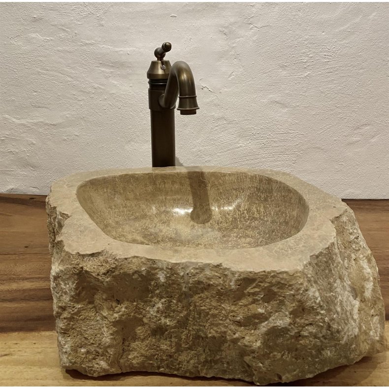 Hndvask natursten ONYX - BRUNLIGE - HVIDE NUANCER