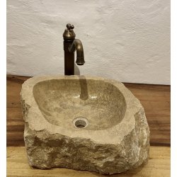 Hndvask natursten ONYX - BRUNLIGE - HVIDE NUANCER