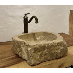 Hndvask natursten ONYX - BRUNLIGE - HVIDE NUANCER