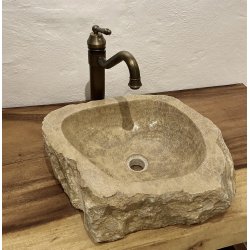 Hndvask natursten ONYX - BRUNLIGE - HVIDE NUANCER