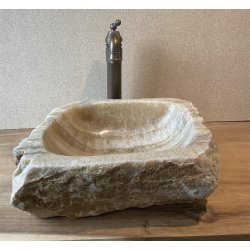 HNDVASK NATURSTEN ONYX - BACHE/HVID NUANCER