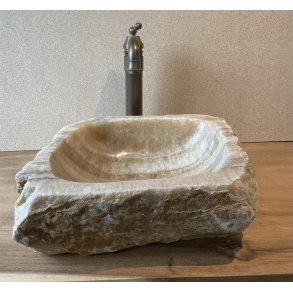 HNDVASK NATURSTEN ONYX - BACHE/HVID NUANCER