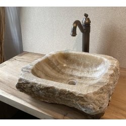 HNDVASK NATURSTEN ONYX - BACHE/HVID NUANCER