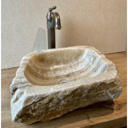 HNDVASK NATURSTEN ONYX - BACHE/HVID NUANCER