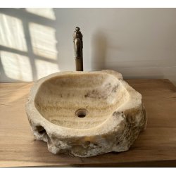 HNDVASK NATURSTEN ONYX - BACHE/HVID