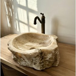 HNDVASK NATURSTEN ONYX - BACHE/HVID