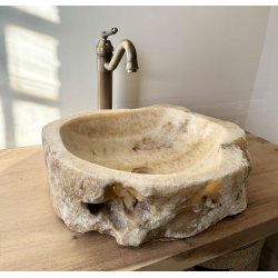 HNDVASK NATURSTEN ONYX - BACHE/HVID