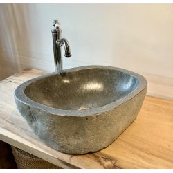 Hndvask flodsten - Gr