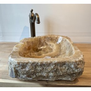 Hndvask natursten Onyx -  BACHE/HVID NUANCER