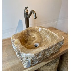 Hndvask natursten Onyx -  BACHE/HVID NUANCER