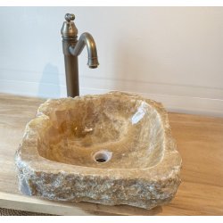 Hndvask natursten Onyx -  BACHE/HVID NUANCER
