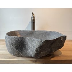 Hndvask flodsten Sort/Gr