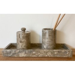 Krus med lg Marmor Lysebrune nuancer