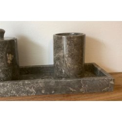 Tandkrus Marmor Brunnuancer