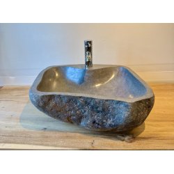 HNDVASK FLODSTEN - Sort/Gr/Kobber