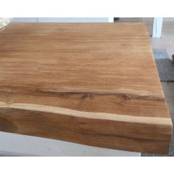 Bordplade Teaktr - Uden stav limninger - Kun afhentning i showroom/butikken - Pris: 5.500 kr.